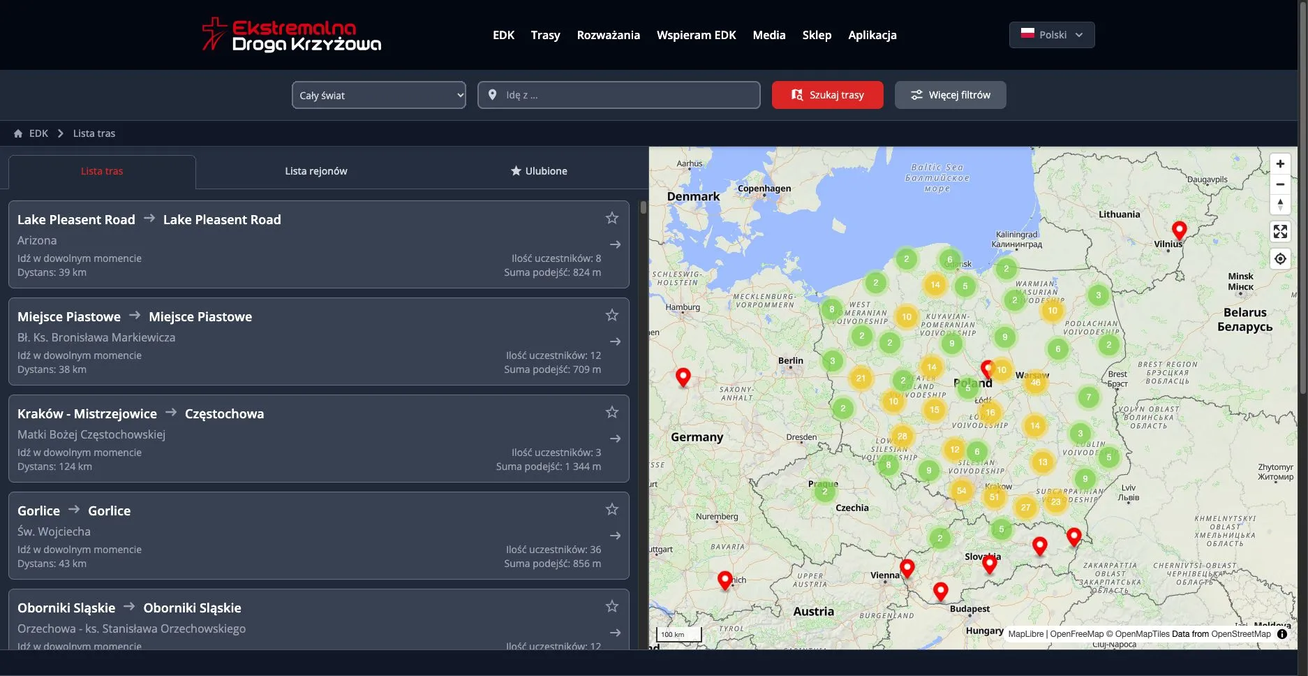 EDK Routes project screenshot