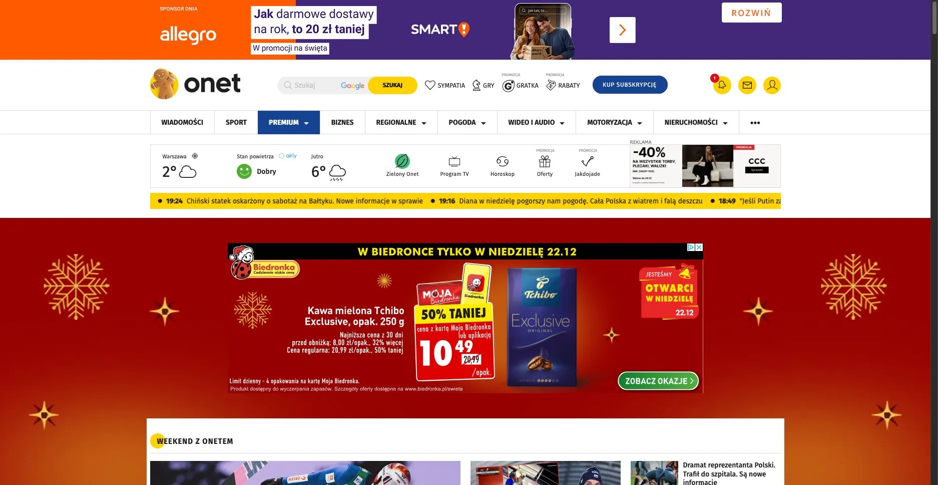 Onet.pl project screenshot